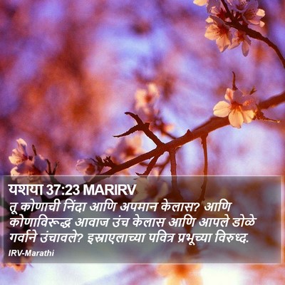 यशया 37:23 MARIRV Bible Verse Image