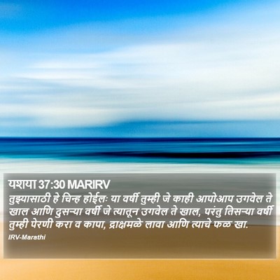 यशया 37:30 MARIRV Bible Verse Image