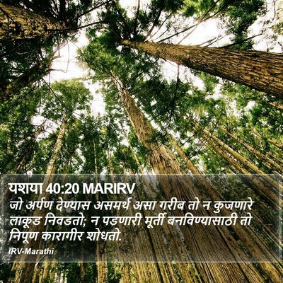 यशया 40:20 MARIRV Bible Verse Image