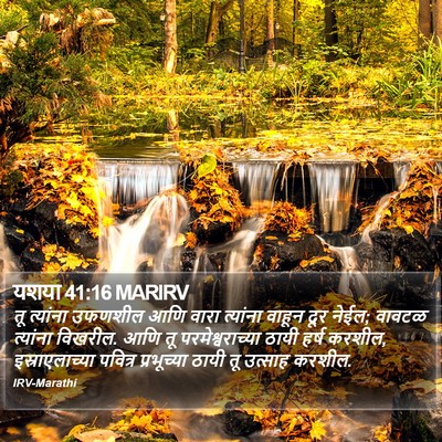 यशया 41:16 MARIRV Bible Verse Image