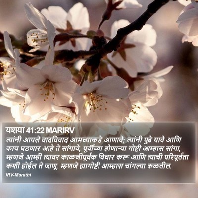 यशया 41:22 MARIRV Bible Verse Image