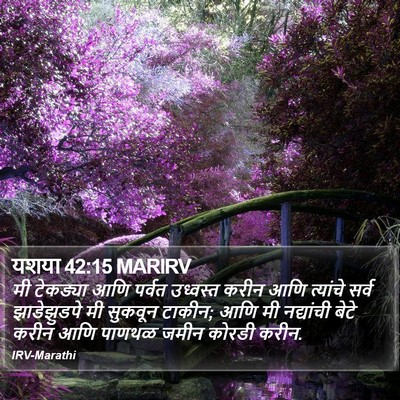 यशया 42:15 MARIRV Bible Verse Image