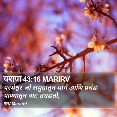 यशया 43:16 MARIRV Bible Verse Image