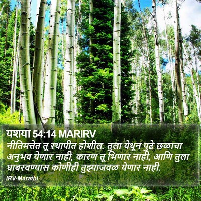 यशया 54:14 MARIRV Bible Verse Image