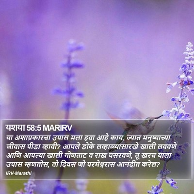 यशया 58:5 MARIRV Bible Verse Image