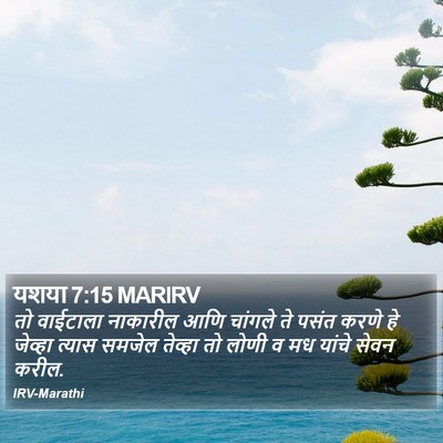 यशया 7:15 MARIRV Bible Verse Image