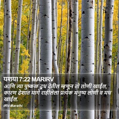 यशया 7:22 MARIRV Bible Verse Image