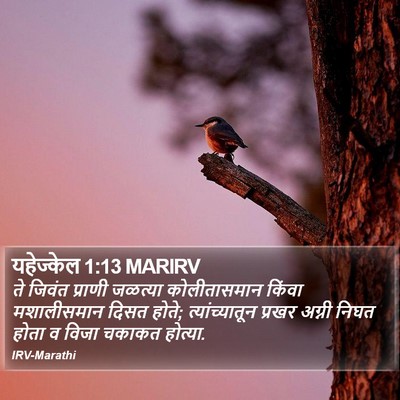 यहेज्केल 1:13 MARIRV Bible Verse Image