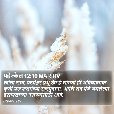 यहेज्केल 12:10 MARIRV Bible Verse Image