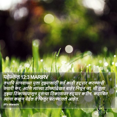 यहेज्केल 12:3 MARIRV Bible Verse Image