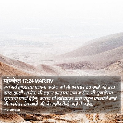 यहेज्केल 17:24 MARIRV Bible Verse Image