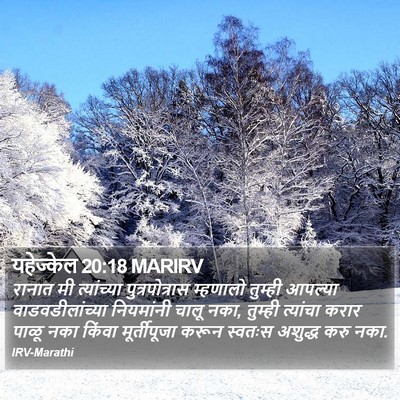 यहेज्केल 20:18 MARIRV Bible Verse Image