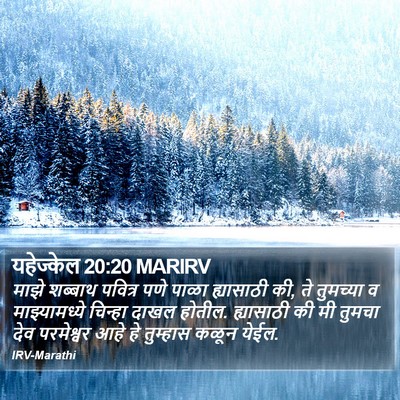 यहेज्केल 20:20 MARIRV Bible Verse Image