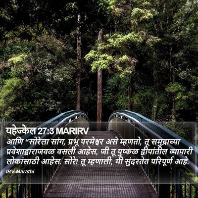 यहेज्केल 27:3 MARIRV Bible Verse Image