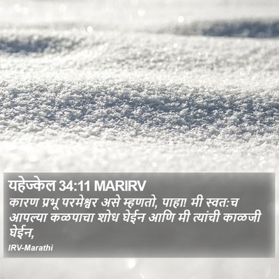 यहेज्केल 34:11 MARIRV Bible Verse Image