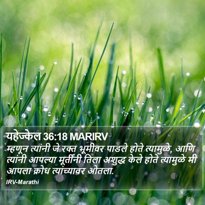 यहेज्केल 36:18 MARIRV Bible Verse Image