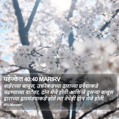 यहेज्केल 40:40 MARIRV Bible Verse Image