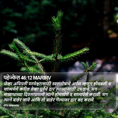 यहेज्केल 46:12 MARIRV Bible Verse Image