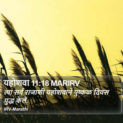 यहोशवा 11:18 MARIRV Bible Verse Image