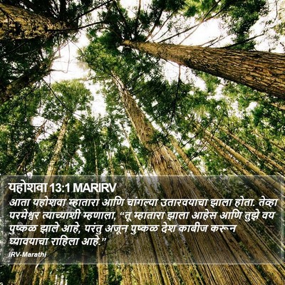 यहोशवा 13:1 MARIRV Bible Verse Image