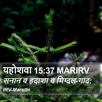 यहोशवा 15:37 MARIRV Bible Verse Image