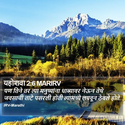 यहोशवा 2:6 MARIRV Bible Verse Image