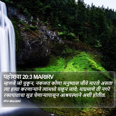 यहोशवा 20:3 MARIRV Bible Verse Image