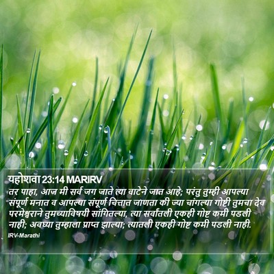 यहोशवा 23:14 MARIRV Bible Verse Image