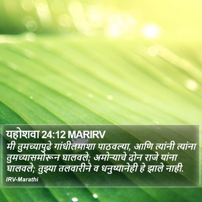 यहोशवा 24:12 MARIRV Bible Verse Image
