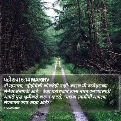 यहोशवा 5:14 MARIRV Bible Verse Image