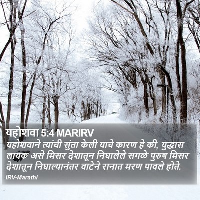 यहोशवा 5:4 MARIRV Bible Verse Image
