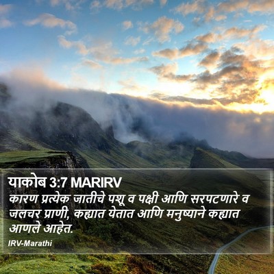 याकोब 3:7 MARIRV Bible Verse Image
