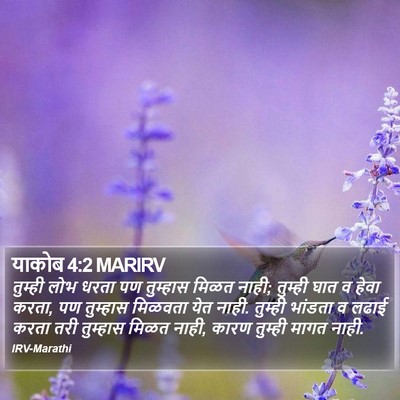 याकोब 4:2 MARIRV Bible Verse Image