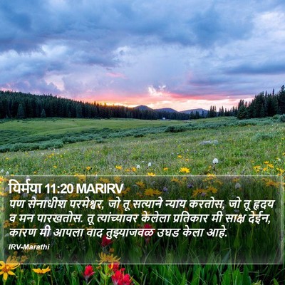 यिर्मया 11:20 MARIRV Bible Verse Image