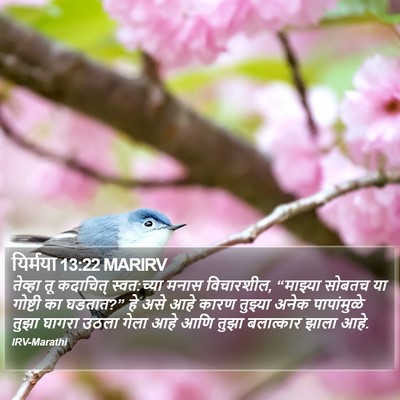 यिर्मया 13:22 MARIRV Bible Verse Image