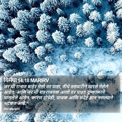 यिर्मया 14:18 MARIRV Bible Verse Image