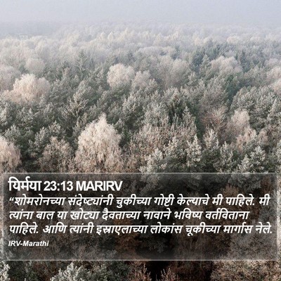 यिर्मया 23:13 MARIRV Bible Verse Image
