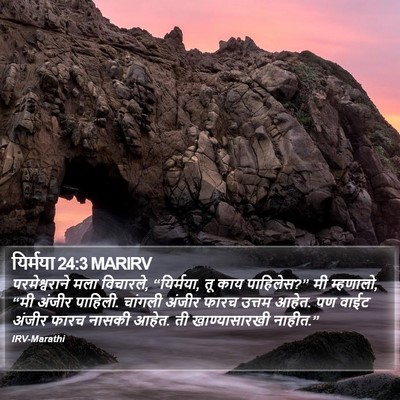 यिर्मया 24:3 MARIRV Bible Verse Image