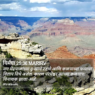 यिर्मया 25:36 MARIRV Bible Verse Image
