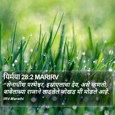 यिर्मया 28:2 MARIRV Bible Verse Image