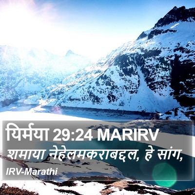 यिर्मया 29:24 MARIRV Bible Verse Image