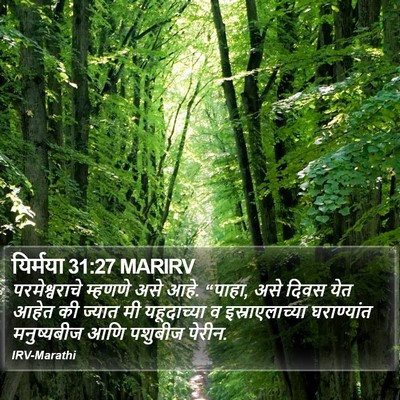 यिर्मया 31:27 MARIRV Bible Verse Image