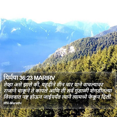 यिर्मया 36:23 MARIRV Bible Verse Image