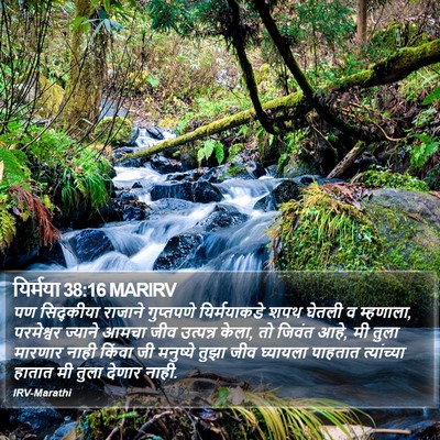 यिर्मया 38:16 MARIRV Bible Verse Image