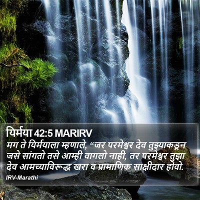 यिर्मया 42:5 MARIRV Bible Verse Image