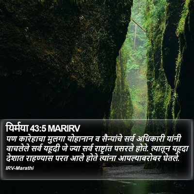 यिर्मया 43:5 MARIRV Bible Verse Image