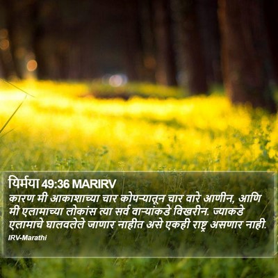 यिर्मया 49:36 MARIRV Bible Verse Image