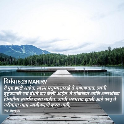 यिर्मया 5:28 MARIRV Bible Verse Image