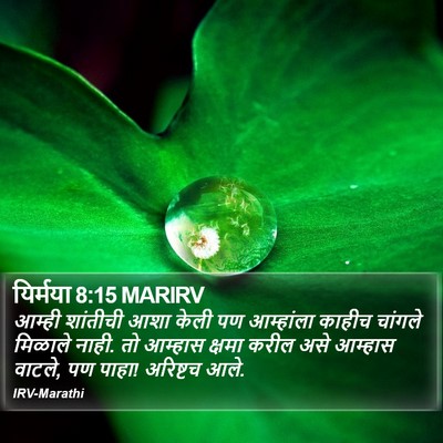 यिर्मया 8:15 MARIRV Bible Verse Image