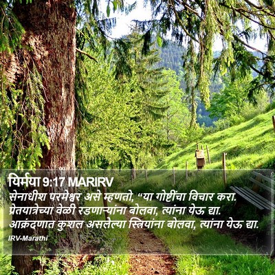 यिर्मया 9:17 MARIRV Bible Verse Image